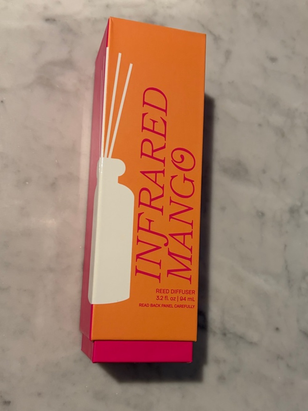 Paddywax Infrared Mango Reed Diffuser - Orange/Pink new opened seal to smell